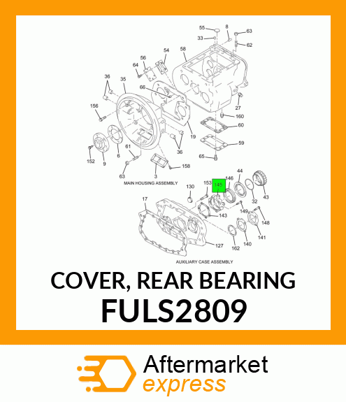 COVER, REAR BEARING FULS2809