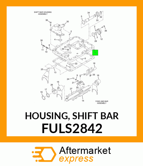 HOUSING, SHIFT BAR FULS2842