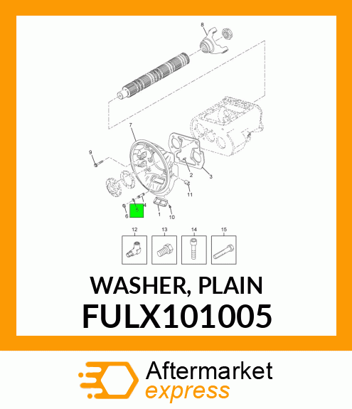 WASHER, PLAIN FULX101005