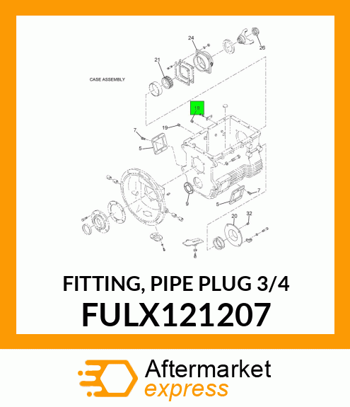 FITTING, PIPE PLUG 3/4" FULX121207