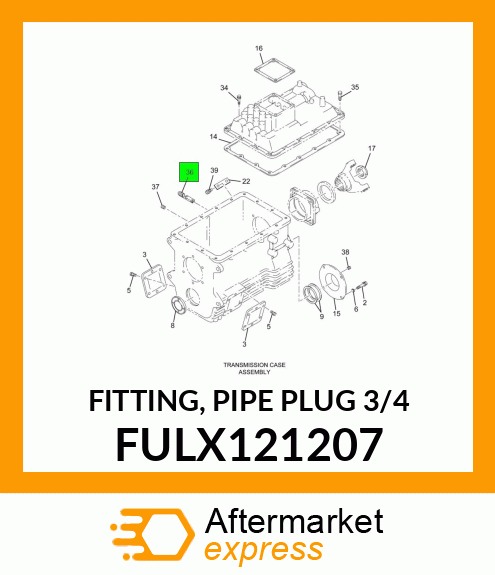 FITTING, PIPE PLUG 3/4" FULX121207