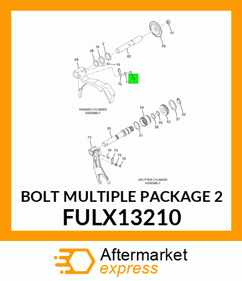 BOLT MULTIPLE PACKAGE 2 FULX13210