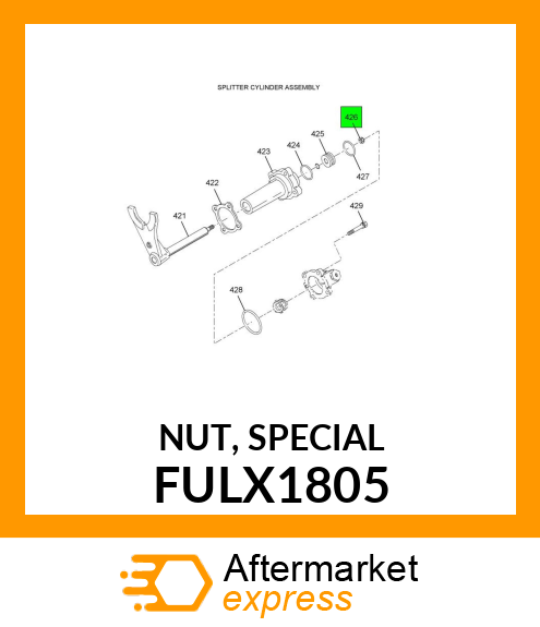 NUT, SPECIAL FULX1805