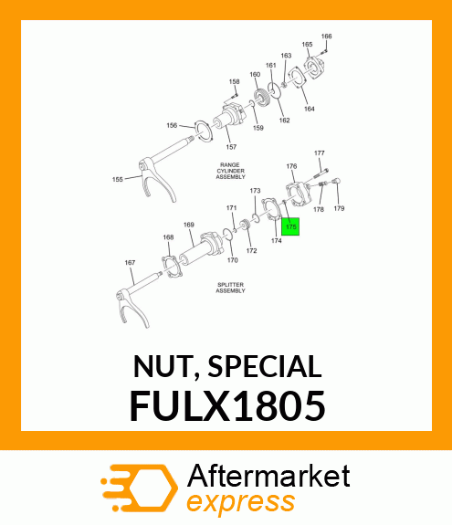 NUT, SPECIAL FULX1805