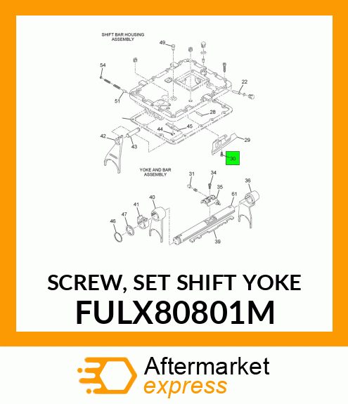 SCREW, SET SHIFT YOKE FULX80801M
