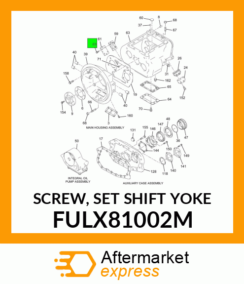 SCREW, SET SHIFT YOKE FULX81002M