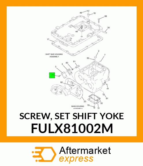 SCREW, SET SHIFT YOKE FULX81002M