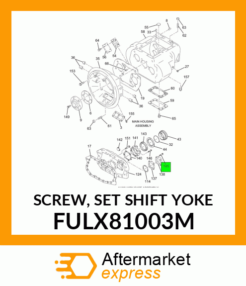 SCREW, SET SHIFT YOKE FULX81003M