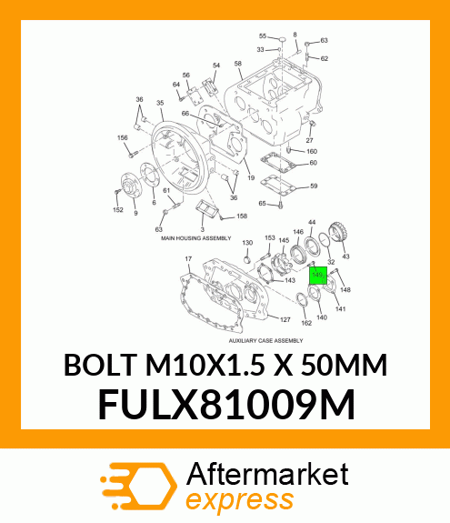 BOLT M10X1.5 X 50MM FULX81009M