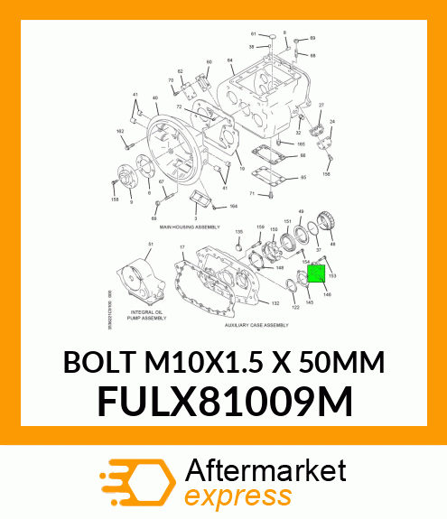 BOLT M10X1.5 X 50MM FULX81009M