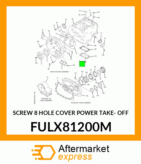 SCREW 8 HOLE COVER POWER TAKE- OFF FULX81200M