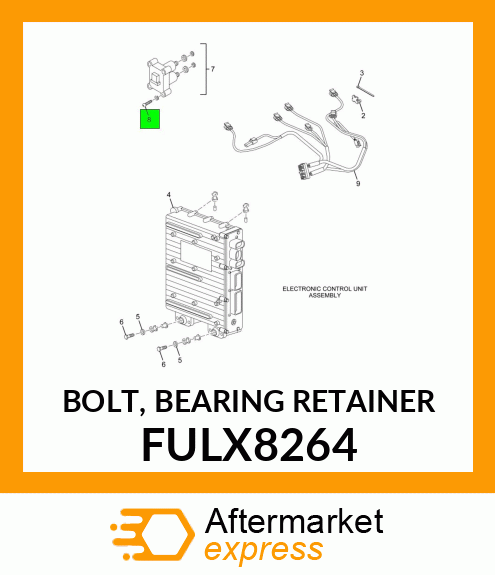 BOLT, BEARING RETAINER FULX8264