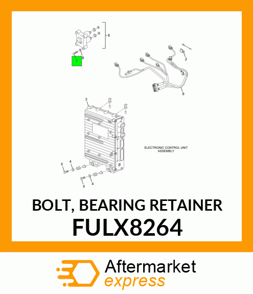 BOLT, BEARING RETAINER FULX8264