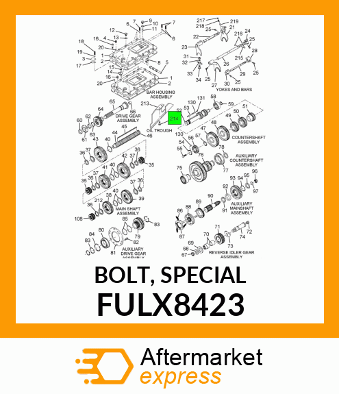 BOLT, SPECIAL FULX8423