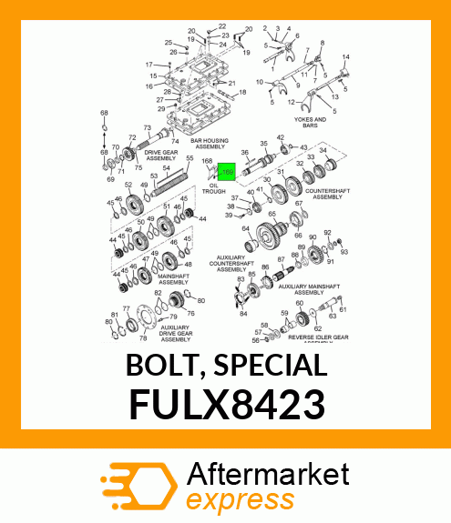 BOLT, SPECIAL FULX8423