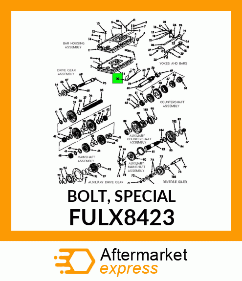 BOLT, SPECIAL FULX8423