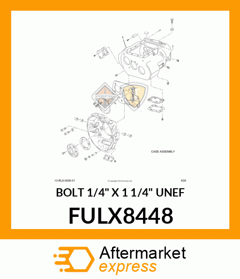 BOLT 1/4" X 1 1/4" UNEF FULX8448