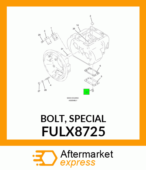 BOLT, SPECIAL FULX8725