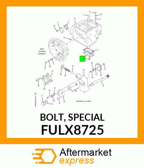 BOLT, SPECIAL FULX8725