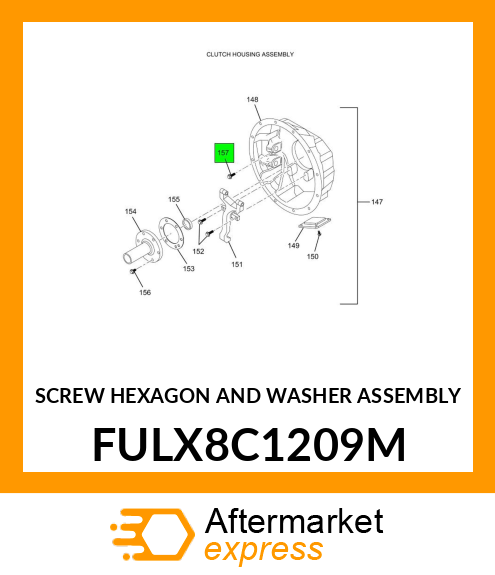 SCREW HEXAGON AND WASHER ASSEMBLY FULX8C1209M