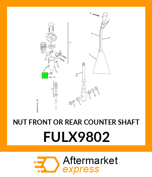 NUT FRONT OR REAR COUNTER SHAFT FULX9802