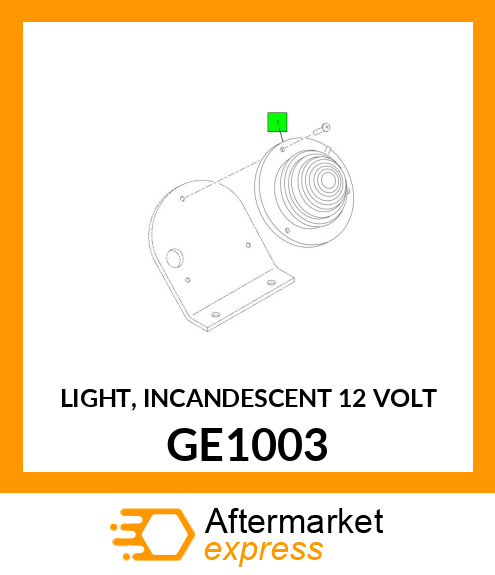 LIGHT, INCANDESCENT 12 VOLT GE1003