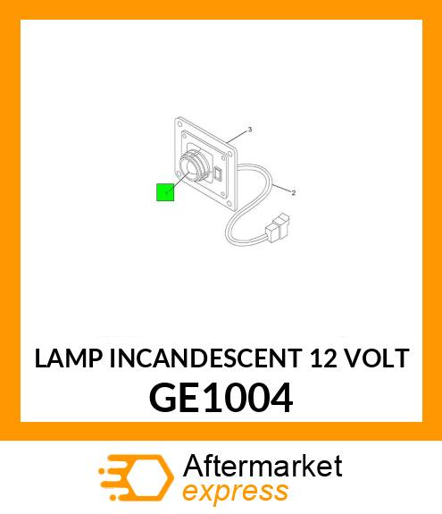 LAMP INCANDESCENT 12 VOLT GE1004