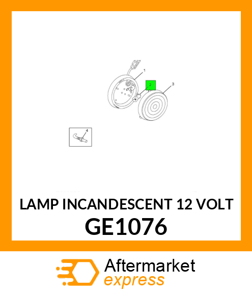 LAMP INCANDESCENT 12 VOLT GE1076