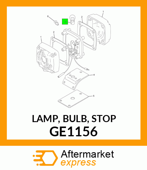 LAMP, BULB, STOP GE1156