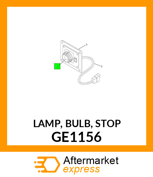 LAMP, BULB, STOP GE1156