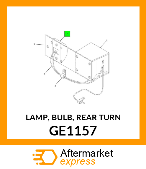 LAMP, BULB, REAR TURN GE1157