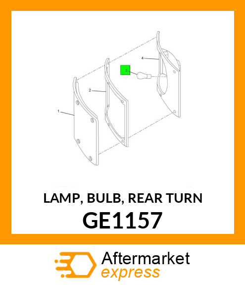 LAMP, BULB, REAR TURN GE1157