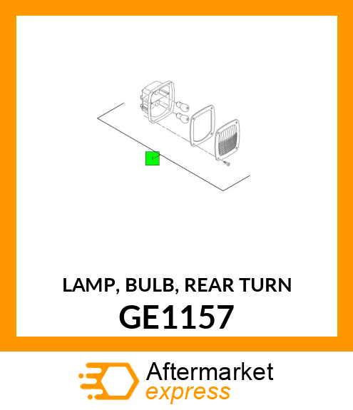 LAMP, BULB, REAR TURN GE1157