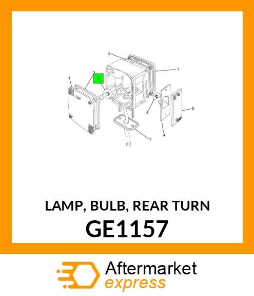 LAMP, BULB, REAR TURN GE1157