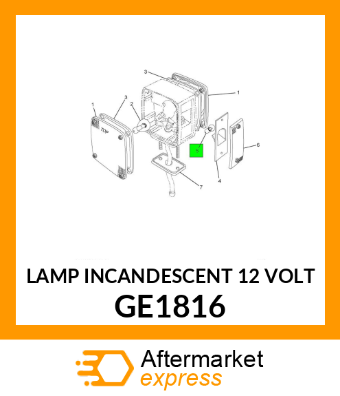 LAMP INCANDESCENT 12 VOLT GE1816