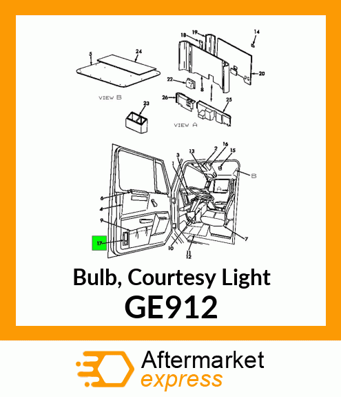 Bulb, Courtesy Light GE912