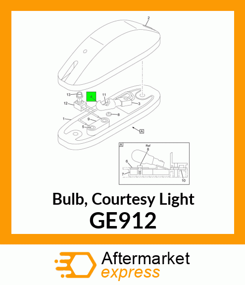 Bulb, Courtesy Light GE912