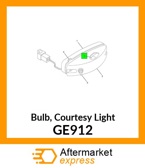 Bulb, Courtesy Light GE912