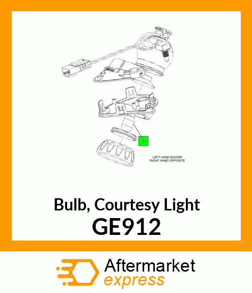 Bulb, Courtesy Light GE912