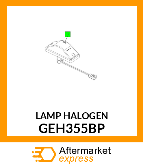 LAMP HALOGEN GEH355BP