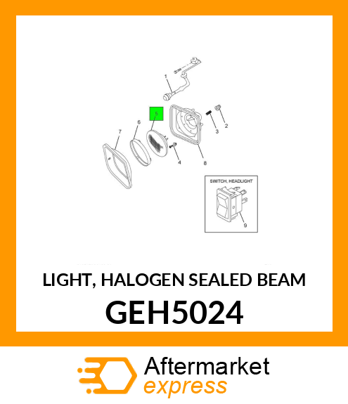 LIGHT, HALOGEN SEALED BEAM GEH5024