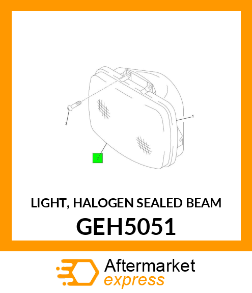 LIGHT, HALOGEN SEALED BEAM GEH5051