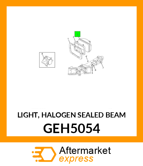 LIGHT, HALOGEN SEALED BEAM GEH5054