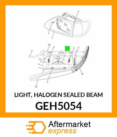 LIGHT, HALOGEN SEALED BEAM GEH5054