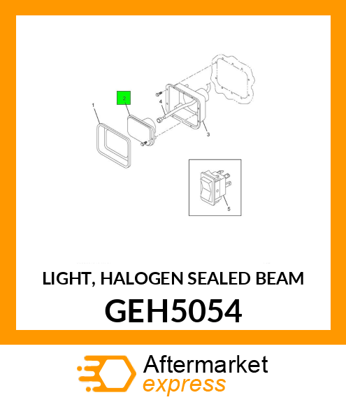 LIGHT, HALOGEN SEALED BEAM GEH5054