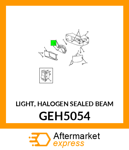 LIGHT, HALOGEN SEALED BEAM GEH5054