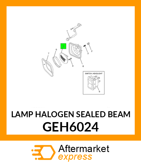 LAMP HALOGEN SEALED BEAM GEH6024