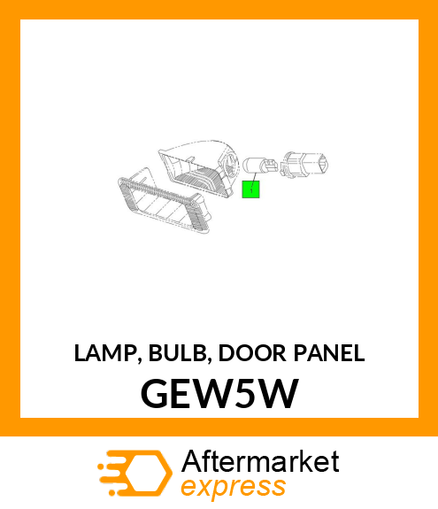 LAMP, BULB, DOOR PANEL GEW5W