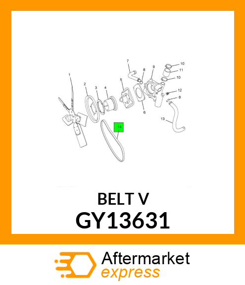 BELT V GY13631