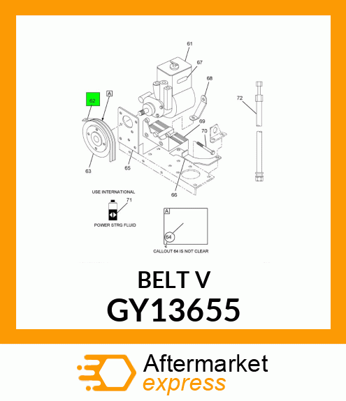 BELT V GY13655